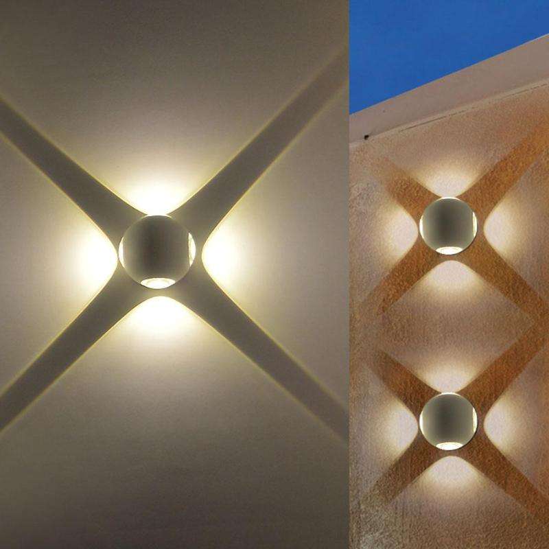4W Kleine NIEUWE Collectie Ball Lights Outdoor Down Light Multi-color Lights Externe Wandlampen Armatuur LED Wandlamp LED Wall Lampen