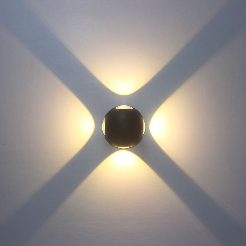 12W Big Size Aankomst Ball Lights Outdoor Down Light Multi-color Lights Externe Wandlampen Armatuur LED wandlamp LED Wall Lampen