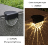 Warm Wit LED Solar Lamp Pad Trap Outdoor Tuinverlichting Zonne-energie Balkon Licht Decoratie voor Patio Trap Hek goederen