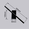 6W Moderne LED Wandlampen 330 Draaibare Nachtkastje 12W AC96V-260V Wandkandelaar zwarte Lamp Gangpad indoor decoratie Verlichting