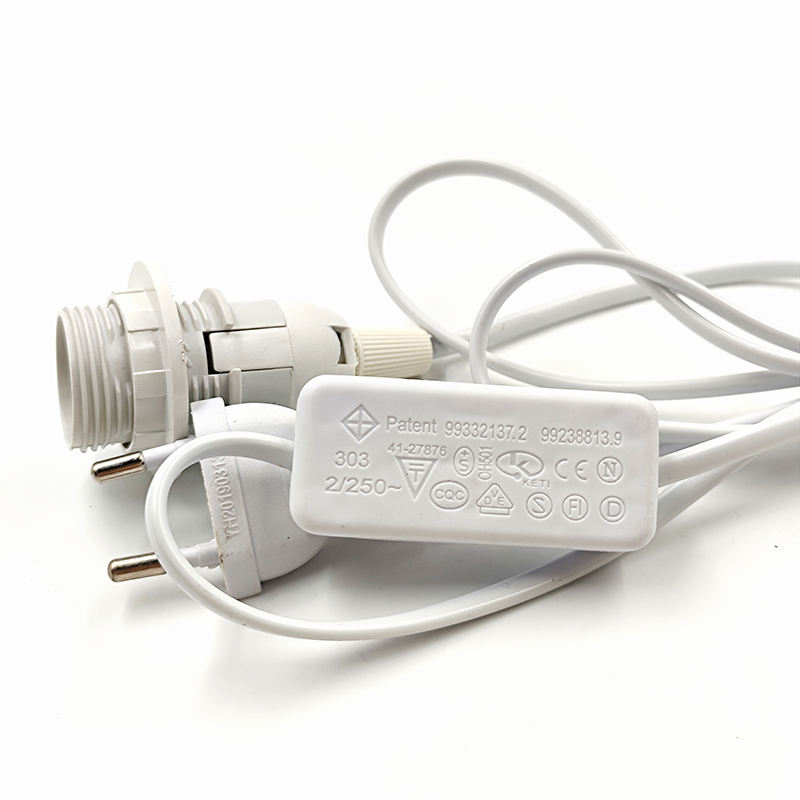 1.8 m Netsnoer Kabel E14 Lampvoeten EU Plug 303 Schakelaar Draad Voor Hanger LED Lamp E14 Hanglamp schorsing Socket Houder Zout