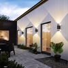 GU10 buitenwandlamp LED-lichtregeling inductie tuinwandlampen dubbele kop omhoog en omlaag verlichting binnenplaats balkon blaker