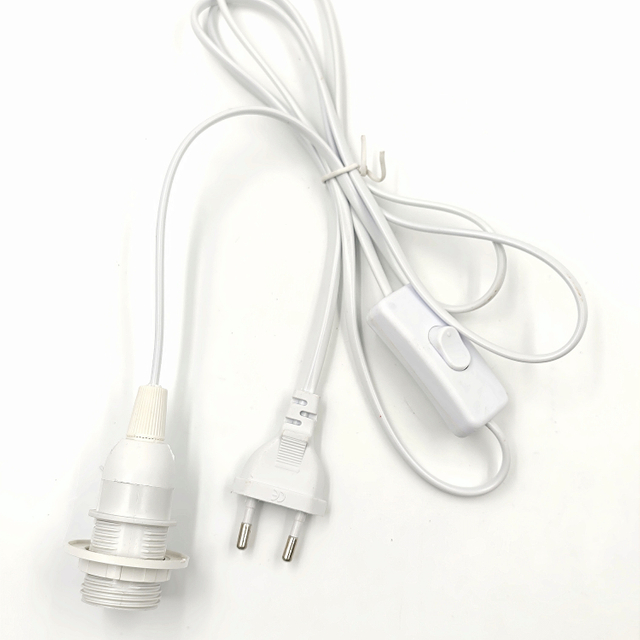 Lamphouder Snoer E14 US Plug Lamp Socket Hanglamp 303 Schakelaar Aangepaste ABS PVC koperen schakelaar Stijl Himalaya zoutlamp