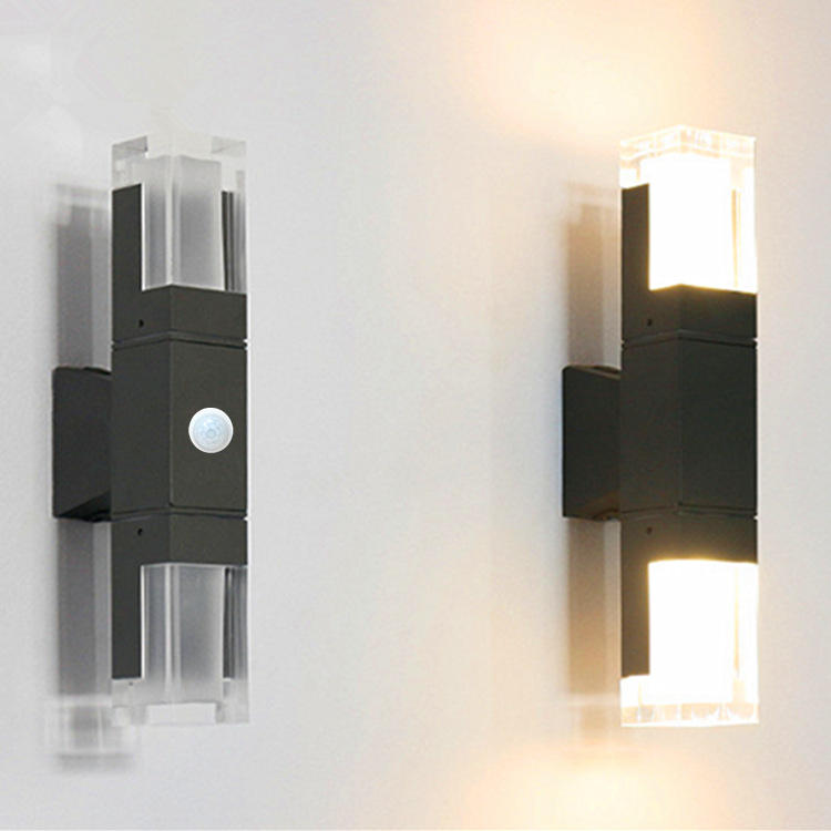Led Wandlamp Aluminium Outdoor IP65 Waterdicht Up Down Wandlamp Voor Thuis Trap Slaapkamer Nachtkastje Gang Verlichting Verstelbaar