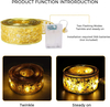 LED-lintverlichting Kerstboomversieringen Fairy String Lights DIY Lace Bow voor Navidad Home New Year Christmas Decoration Lamp