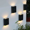 Solar Wall Washer Outdoor Waterproof Up en Down Lighting Lamp Villa Decoratieve Tuin Wandlamp