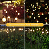 Firefly solar lamp Grass solar lamp led solar light Buitentuin decoratieve landschapsverlichting multi-kleur veranderende zonne-energie LED bloemverlichting voor tuin