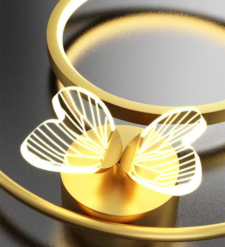 12W Vlinder LED Hanger Wandlampen bedlampje muurbevestiging Nordic Binnenverlichting Bedlampje Opknoping Lampen Moderne Woonkamer Decoratie