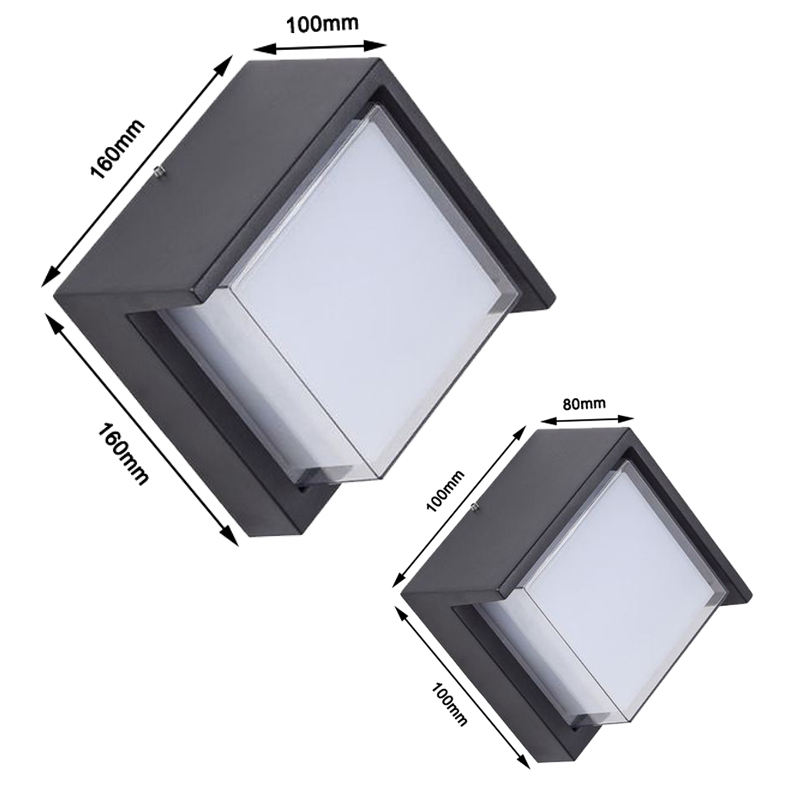 Minimalistische stijl Tuya Smart WiFi LED-wandlamp 10W RGBW Outdoor Indoor APP Waterdichte schans Dimbare tuinverlichting