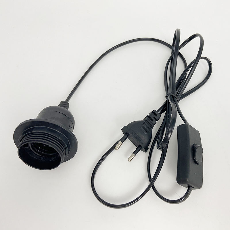 E27 E14 US AU UK EU Verlengsnoer Met 303 Schakelaar Kabel 1.8 m Schroef Base Lamphouder LED hanglamp Head Bulb Socket