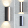 Moden Waterdichte Buiten Wandlamp PIR Bewegingssensor Wandlamp Tuin Veranda Voordeur Zwart Aluminium Lange Strip
