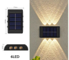 4LED 6LED op en neer zonne-wandlamp buitendecoratie tuin binnenplaats thuis wandlamp waterdicht lichtgevend buiten