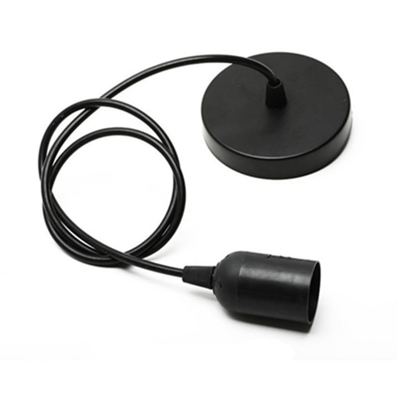 Lamphouder Snoer E27 Lampvoet Hanglamp Stof Metaal Aangepast PVC Schakelaar Stijl Kabel Stekker Kunststof Dimmer Schroef ZHE
