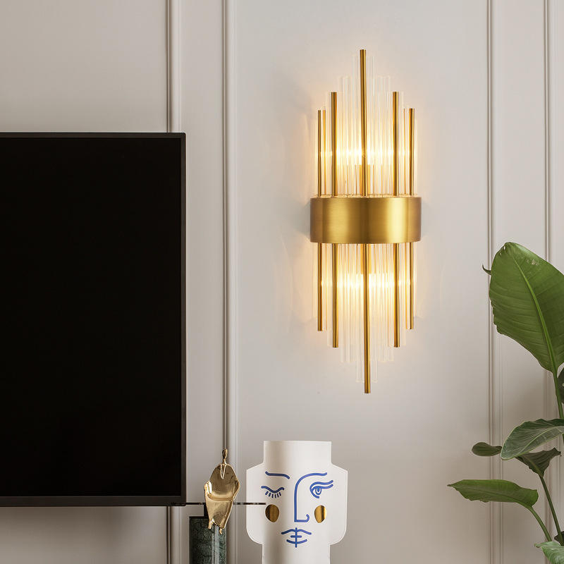 Moderne huishoudelijke binnenverlichting LED lineaire wandlamp is van toepassing op slaapkamer en woonkamer wandlamp luxe verlichting voor thuis
