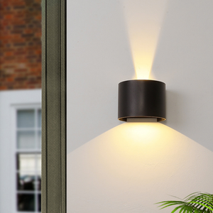 Bewegingssensor 12W LED Wandkandelaar Waterdicht IP65 Veranda Tuin Up En Down Wandlamp Halfronde Waterdichte Wandlamp