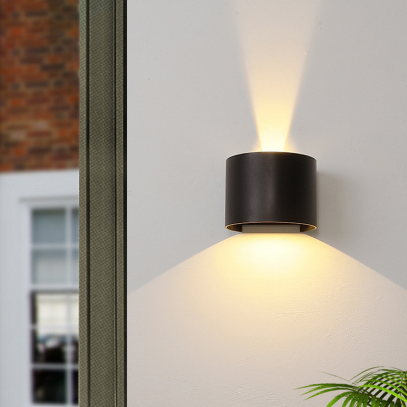 Bewegingssensor 12W LED Wandkandelaar Waterdicht IP65 Veranda Tuin Up En Down Wandlamp Halfronde Waterdichte Wandlamp