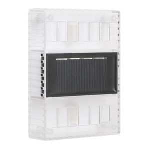 6LED Solar Transparante Wandlamp Nachtlampje Buiten IP65 Waterdicht Licht voor Huisdecoratie Binnenplaats Licht