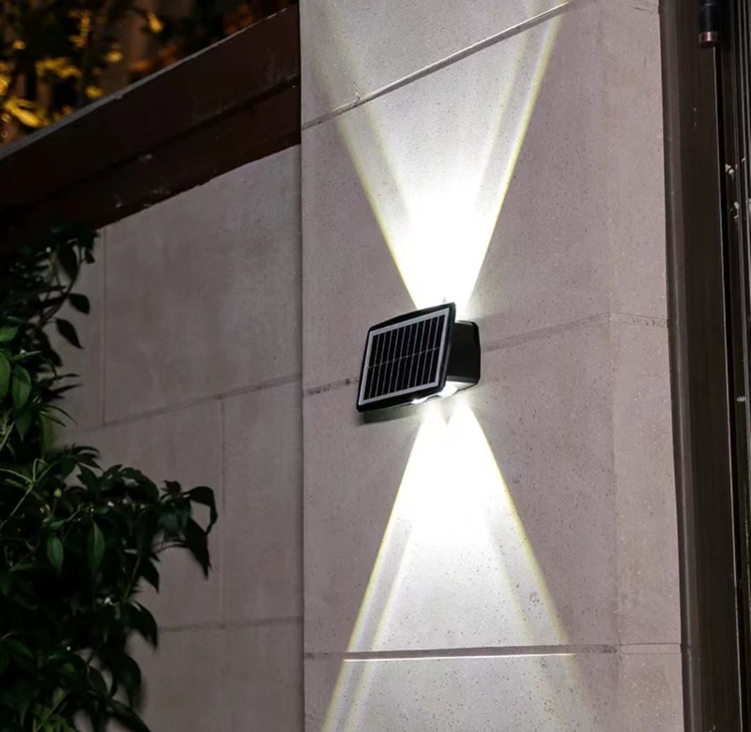 4LEDSolar Wandlamp Outdoor Waterdichte LED Wandlampen voor Binnenplaats Straat Landschap Tuin Decor Lamp Solar Outdoor Wandlamp