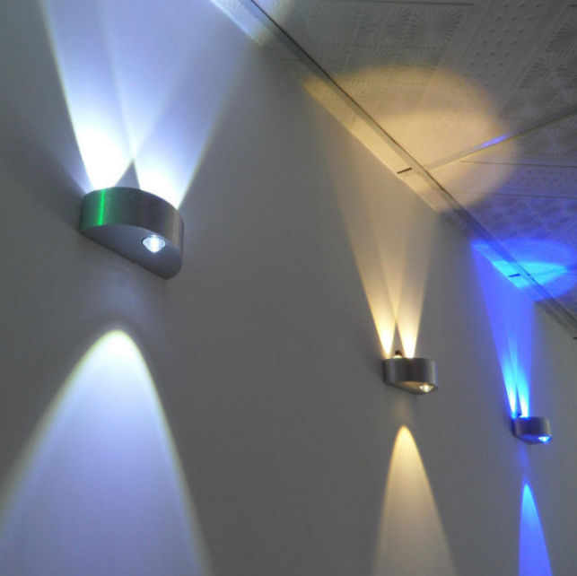 3W halfronde wandlamp op en neer wandlamp hotel minimalistische wandverlichting aluminium nieuwe stijl nordic persoonlijkheid wandlamp eenvoudige woonkamer achtergrond ronde wandlamp 