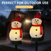 Kerst LED-verlichting op zonne-energie Sneeuwpop Tuindecoratie Waterdicht Licht Buiten Postlamp Gazon Landschap Led-verlichting op zonne-energie 2023