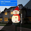 Kerst LED-verlichting op zonne-energie Sneeuwpop Tuindecoratie Waterdicht Licht Buiten Postlamp Gazon Landschap Led-verlichting op zonne-energie 2023