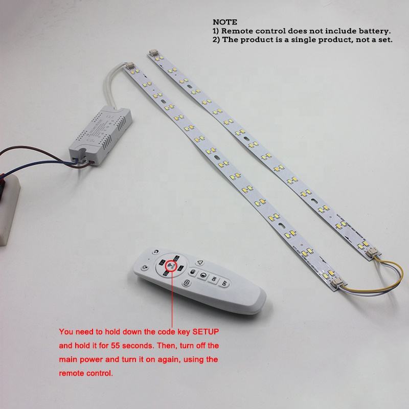24W dimbare LED-plafondlamp lichtgevend driekleurig aanpassen 5730SMD lichtbronverlichting infraroodregeling slaapkamer downlight