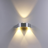 Halve cirkel 3W LED Wandlamp Aluminium Up Down Wandlampen voor Slaapkamer Nachtkastje Gang Woonkamer