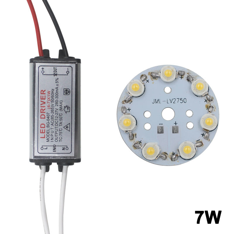 3W High Power Bulb Lamp met LED Driver Adapter Driver Verlichting Transformator 280-300mA