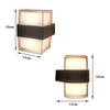 10 * 2W Verlichtingsarmaturen Wandmontage 2.4G LED Wandlamp Drie Kleurtemperatuur met Afstandsbediening Acryl Waterdichte Wandlamp
