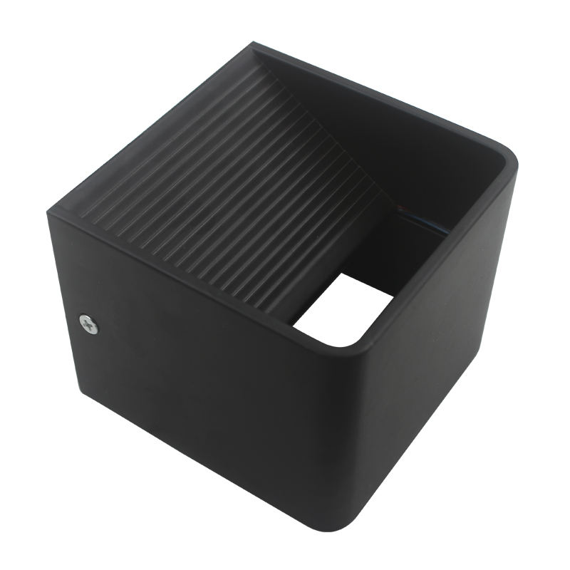 Zwarte keramische 3W kubus led-wandlamp omhoog en omlaag voor binnendecoratie met fabrieksprijs wandlamp moderne verlichting