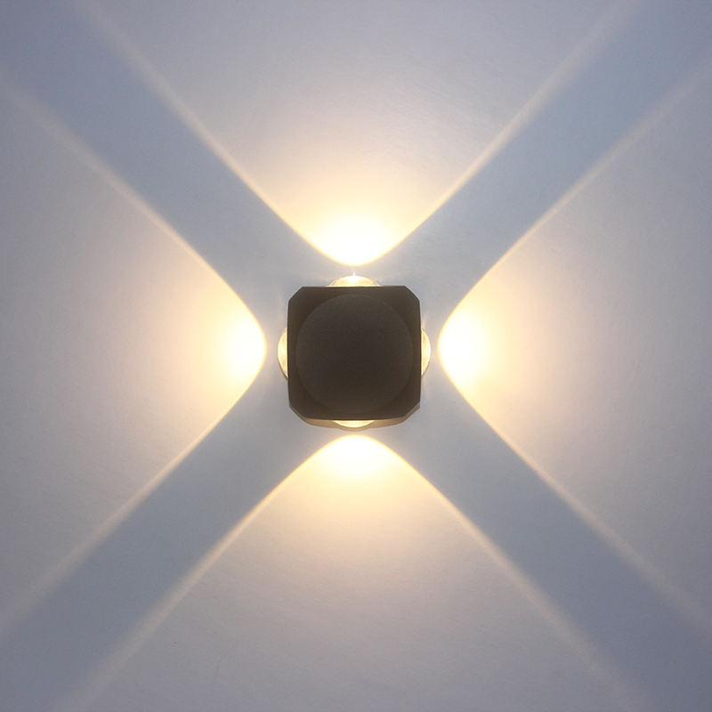 Moderne Waterdichte 4W LED Wandkandelaar IP65 Outdoor Armaturen Tuin Licht Indoor Home Bedlampje Verlichting
