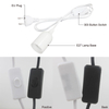 1.8 m Netsnoer Kabel E27 Lampvoeten EU plug met schakelaar draad voor Hanger LED Lamp e27 Hanglamp schorsing Socket Houder