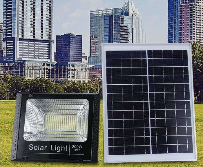 Zonne-schijnwerper 25W zonne-tuinlamp fabriek directe verkoop met afstandsbediening en lichtregeling