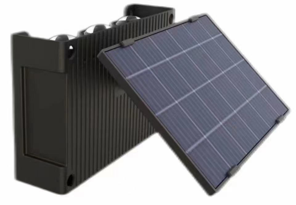 Buitenshuis Zonne-energie Muur Afstandsbediening Straatlantaarn Zonnelampen Donker Sensatie Veranda Straat Garage Tuin 3 standen Beweging