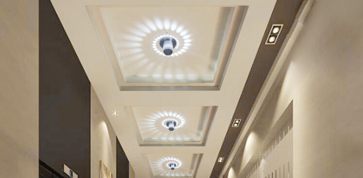 Aan het plafond gemonteerde poreuze rgb LED-plafondwandlamp met afstandsbediening voor binnen Restaurant Bar licht schans binnenplaats, nieuws