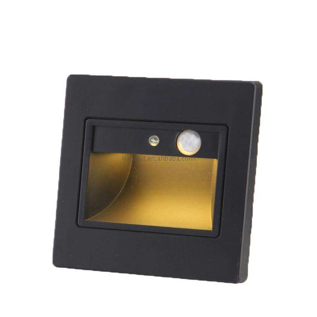Hot Sale PIR-bewegingsdetector + lichtsensor LED-traptrapverlichting Inbouwhoekvoetlamp Op voorraad