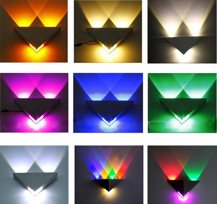 LED Wandlamp Rechthoek Nachtkastje Wandlamp Trap Licht Spiegel Licht Indoor Blaker Armatuur Woonkamer Decoratie