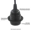 1.8 M Netsnoer Kabel E27 Hanglamp Houder EU Plug 303 Schakelaar 250 V 4A voor Opknoping Lamp LED Bulb Socket huishoudelijke geschikt