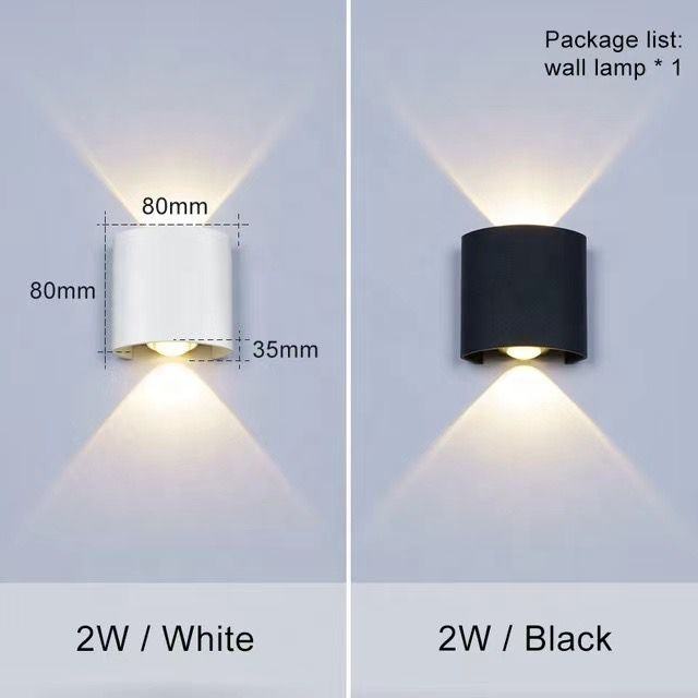 Buiten Verstelbare Up Down Step Gang Cube Cilinder Tuin Hotel Waterdichte Cob Led Wandlampen 220V Verlichting Up En Down