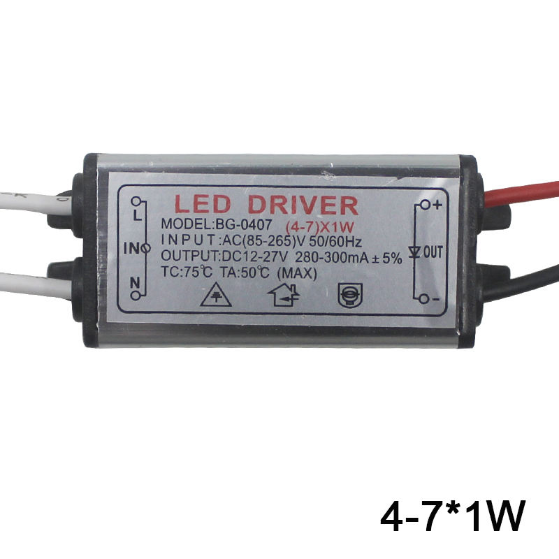 1-12W IP65 Waterdichte LED Light Driver AC85-265V DC3-43V LED Transformator Voeding Adapter voor Outdoor Led lamp/Chips