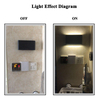 Modern design decoratief wandgemonteerd LED-licht IP65 omhoog en omlaag wandlamp nachtkastje buiten LED zwart modern ijdelheidshek