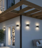 Bewegingssensor 12W LED Wandkandelaar Waterdicht IP65 Veranda Tuin Op en neer Wandlamp
