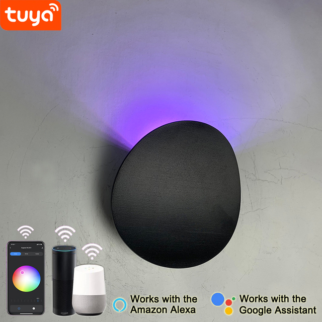  slimme wandlamp led buiten wandkandelaar Tuya app controle wandlamp buiten waterdichte wandlamp moderne buiten schansen app controle licht moderne buiten schansen 