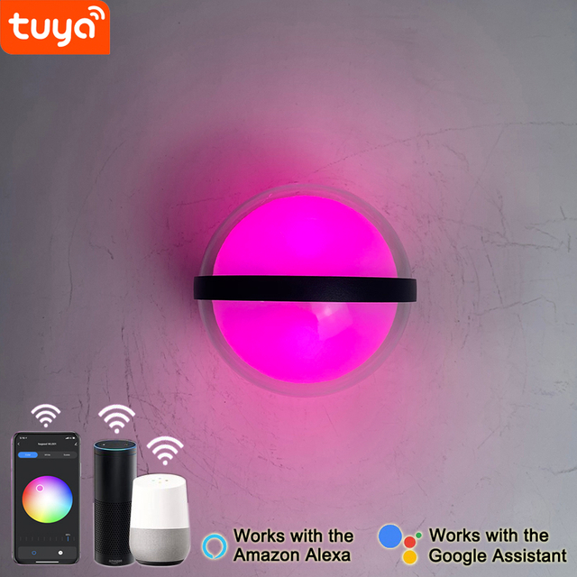 Tuya app wandlamp led wandlampen app gestuurde verlichting app lichtsturing wandlampen led wandlamp heldere wandlamp kristallen bollamp