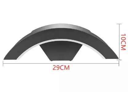 LED Buiten Wandlamp Waaiervormige Binnenplaats Lamp 18W Waterdichte Wandlamp LED Verlichting Aluminium Wandlamp Buiten Schansen