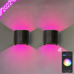 Nordic Moderne 12W Wandlamp Waterdicht Ip65 Led Aluminium Outdoor Up Down Wandlamp Voor Tuin Hotel Lichtgevende wandmontage