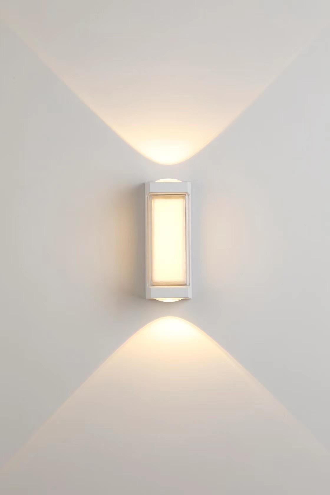 Waterdichte led-wandlamp decoratieve tuinverlichting aluminium op en neer buiten wandlamp led-wandlamp gemonteerd