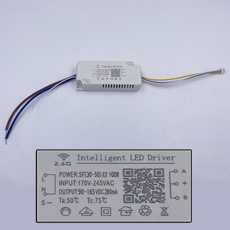 2-weg 48-160W 2.4g LED-stuurprogramma Lampstuurprogramma Driekleurentemperatuuraandrijving LED-verlichtingstransformatoren Hoge kwaliteit Veilig 2.4G-stuurprogramma Voeding Led-adapterstuurprogramma