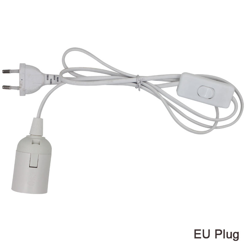 Eu Plug e27 netsnoer lamphouder Met Eu Plug Aan/uit Schakelaar VDE OEM 2.5A 250 V beste prijs kwaliteit Voor Hanglamp