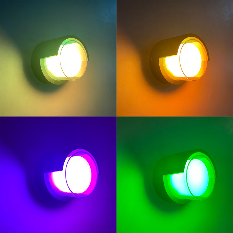 Nieuwe 5W goede waterdichte acryl led wandlamp buitenverlichting wandkandelaar Rgb met afstandsbediening